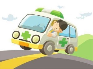 Cheerful Ambulance Sliding Puzzle