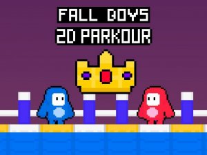 Fall Boys 2D Parkour Online Arcade Game