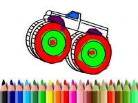 Vehicle Coloring Fun Game