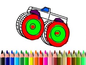 BTS Monster Truck Coloring Online Game