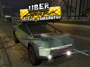Uber CyberTruck Drive Simulator - Futuristic Taxi Game Online - Driving Game