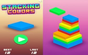 Colorful Block Tower Puzzle